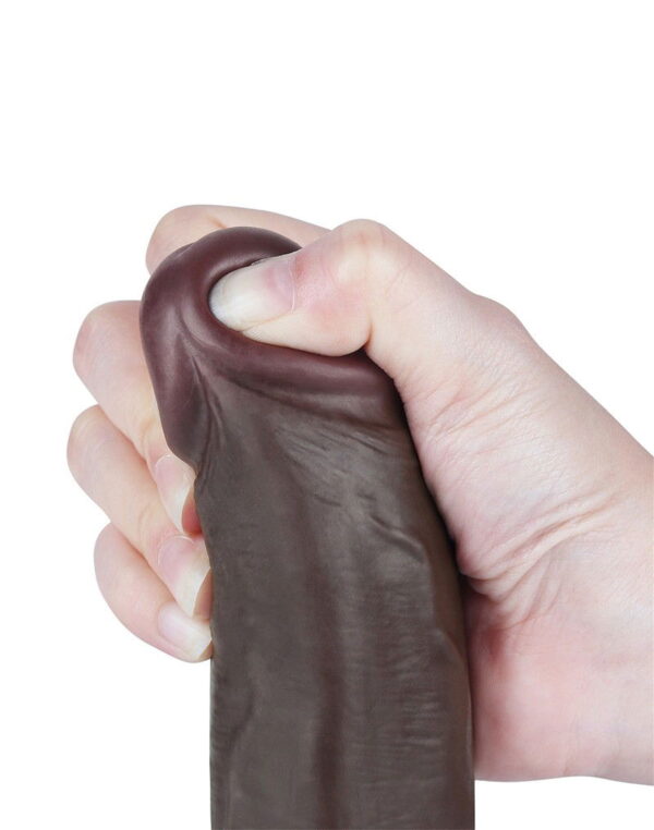 LoveToy - Aftrekbare dildo 22 cm (Ø 4,3 cm) - Zwart - Afbeelding 3