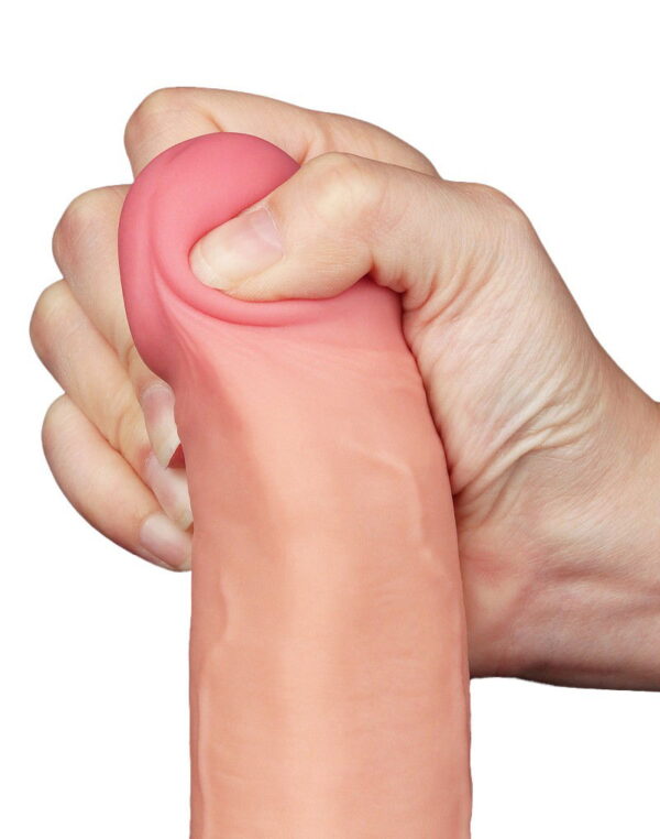 LoveToy - Aftrekbare dildo 22 cm (Ø 4.3 cm) - Nude - Afbeelding 10