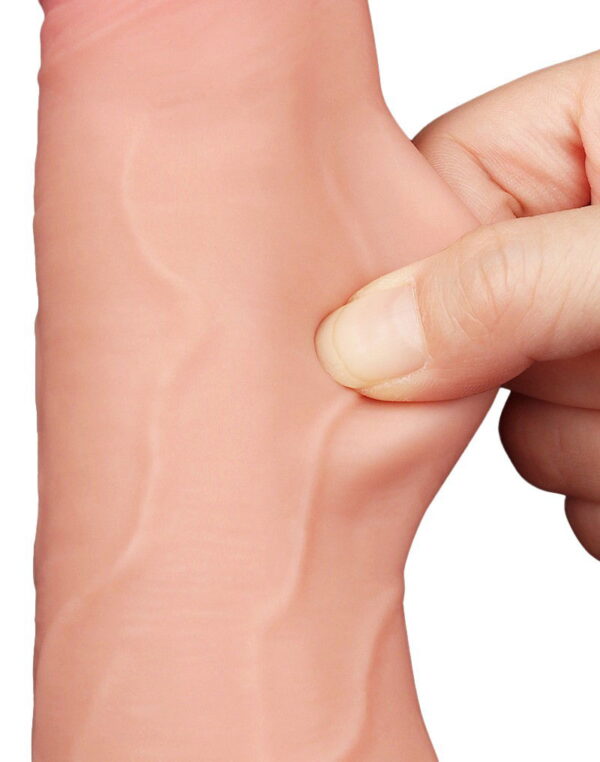 LoveToy - Aftrekbare dildo 22 cm (Ø 4.3 cm) - Nude - Afbeelding 11