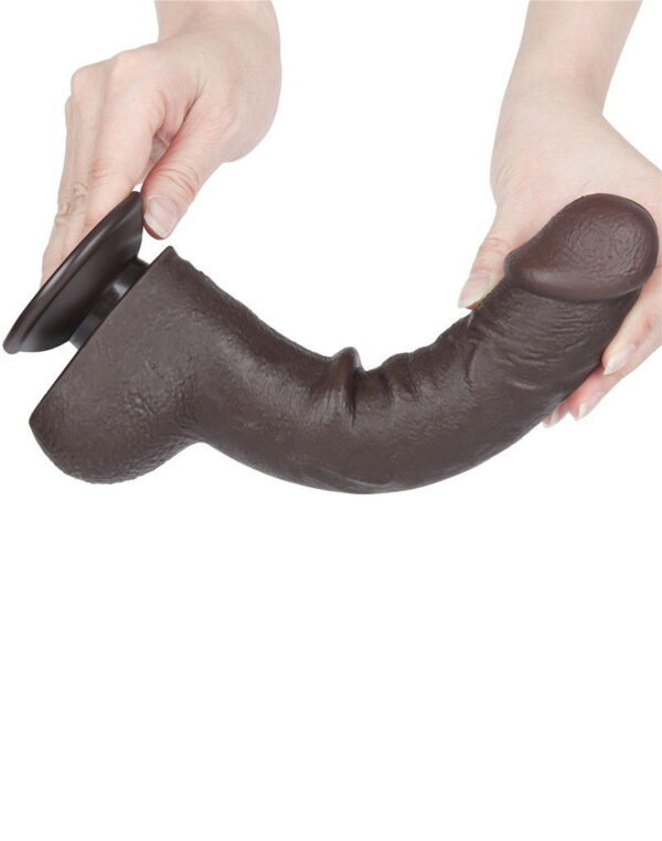 LoveToy - Aftrekbare dildo 24 cm (Ø 4,3 cm) - Zwart - Afbeelding 5