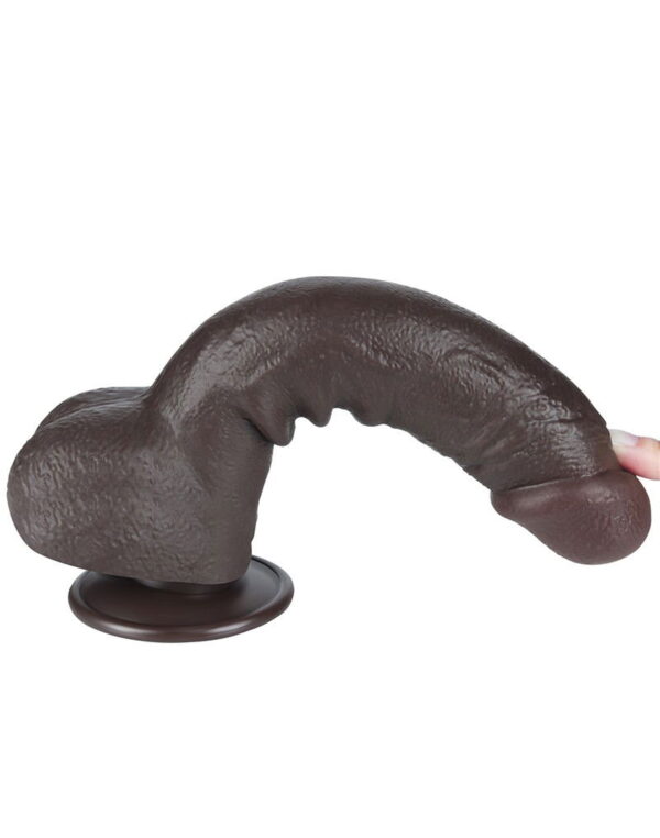 LoveToy - Aftrekbare dildo 24 cm (Ø 4,3 cm) - Zwart - Afbeelding 9