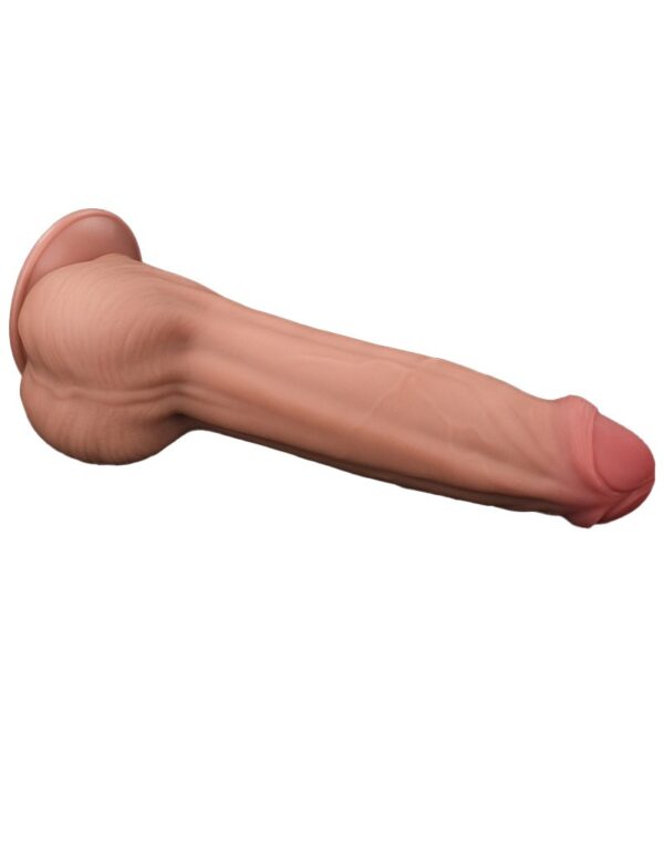 LoveToy - Sliding Skin Dildo 29 cm - Nude - Afbeelding 5