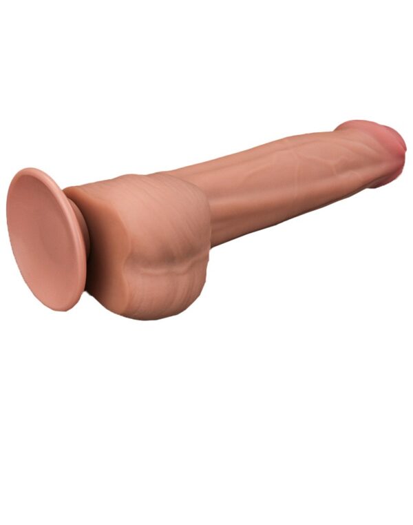 LoveToy - Sliding Skin Dildo 29 cm - Nude - Afbeelding 4