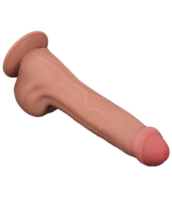 LoveToy - Sliding Skin Dildo 29 cm - Nude - Afbeelding 6