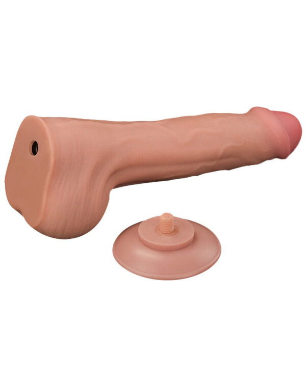 LoveToy - Sliding Skin Dildo 29 cm - Nude - Afbeelding 7