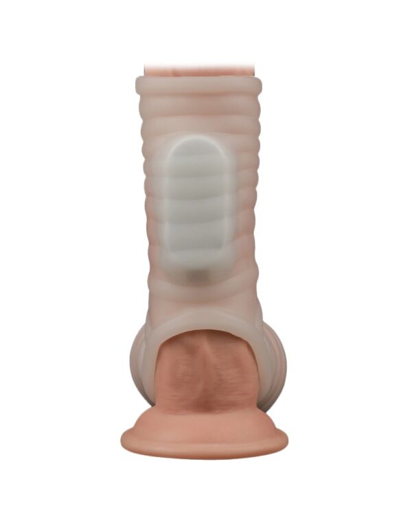 LoveToy - Wave Knights Ring - Vibrerende Penis Sleeve - Wit - Afbeelding 3