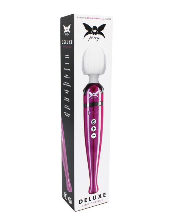 Pixey Deluxe Rechargeable Wand - Roze - Afbeelding 2