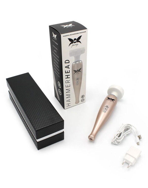 Pixey - Hammerhead - Wand Vibrator - Rosé Goud - Afbeelding 12