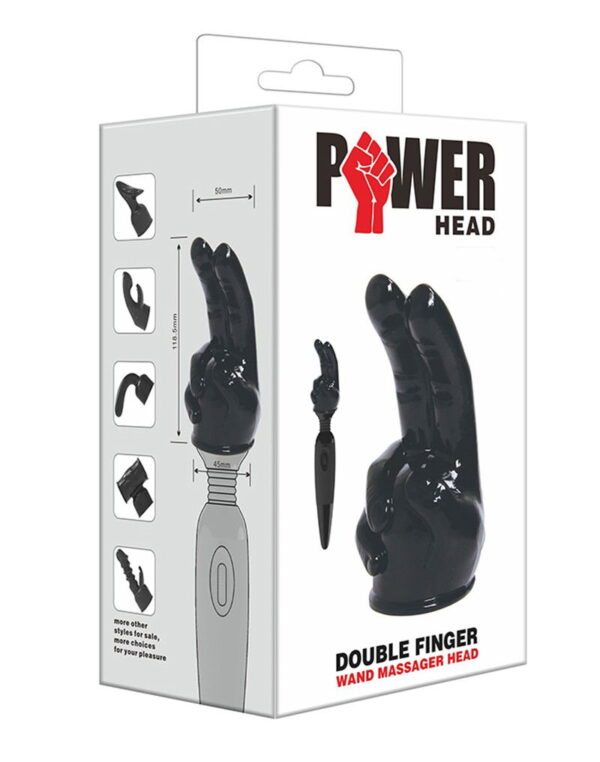 POWER - Massager Head Double Finger - Afbeelding 2