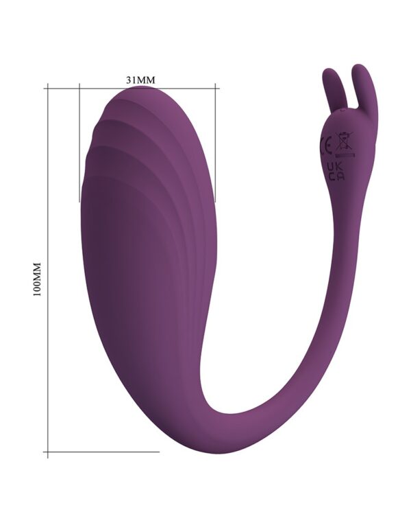 Pretty Love - Catalina - Draagbare Vibrator met App-bediening - Paars - Afbeelding 8