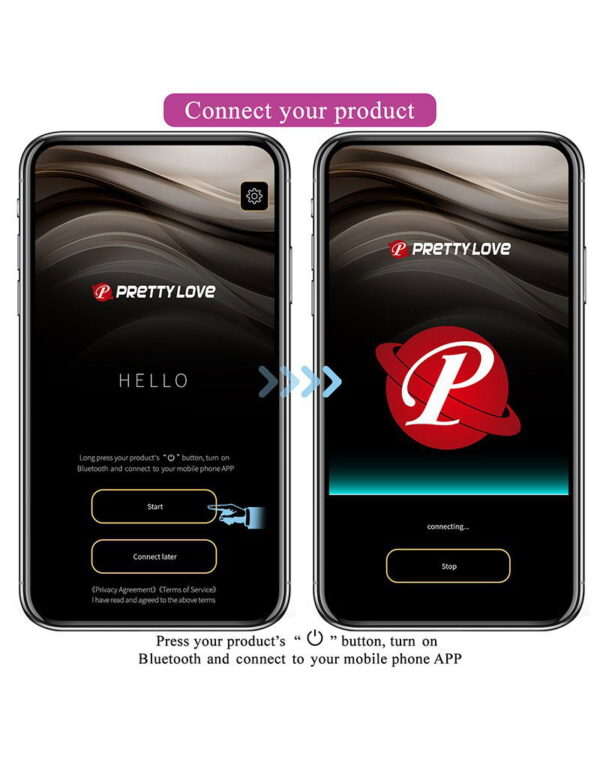 Pretty Love - Catalina - Draagbare Vibrator met App-bediening - Paars - Afbeelding 9