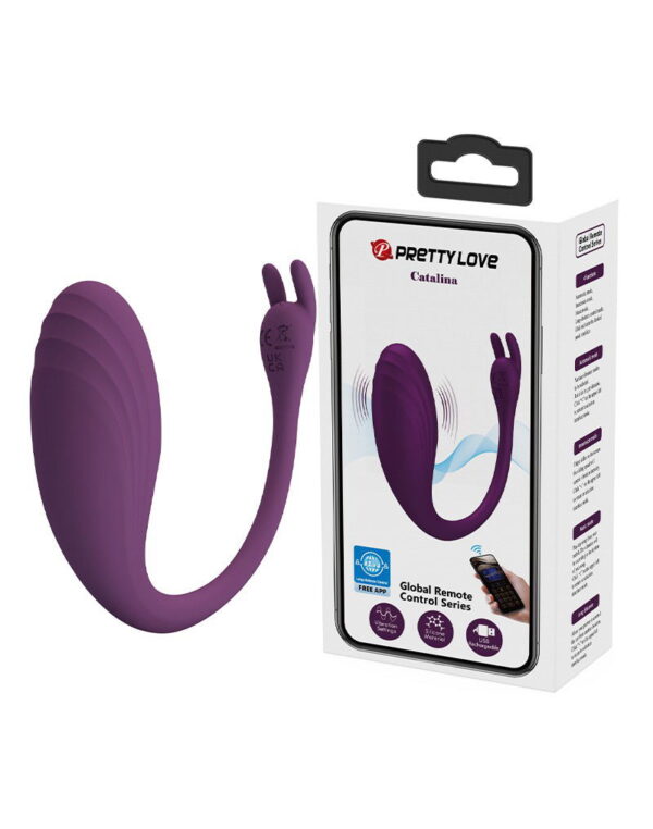 Pretty Love - Catalina - Draagbare Vibrator met App-bediening - Paars - Afbeelding 16