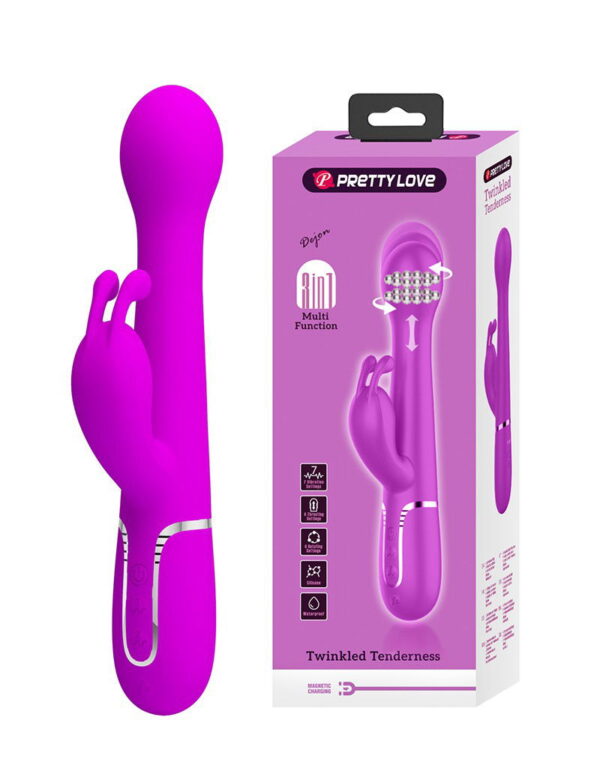 Pretty Love - Dejon - Rabbit Vibrator - Paars - Afbeelding 11