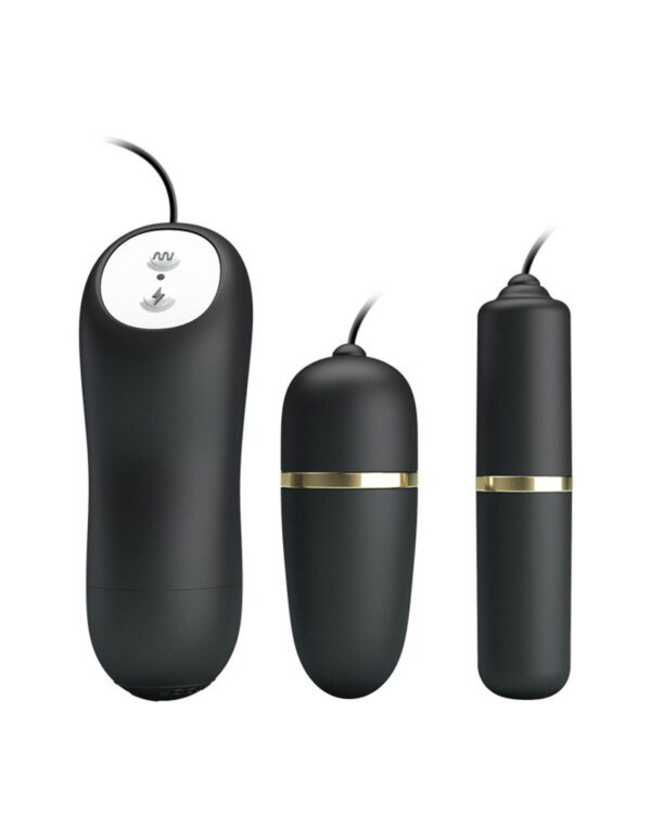 Pretty Love - Electrische Stimulatie Bullets Set - Zwart - Afbeelding 5