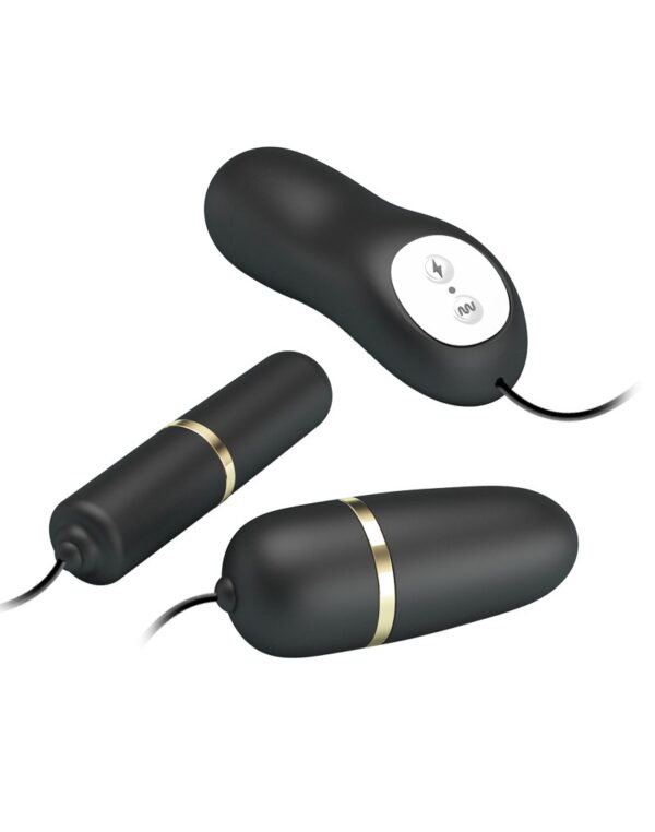 Pretty Love - Electrische Stimulatie Bullets Set - Zwart - Afbeelding 9