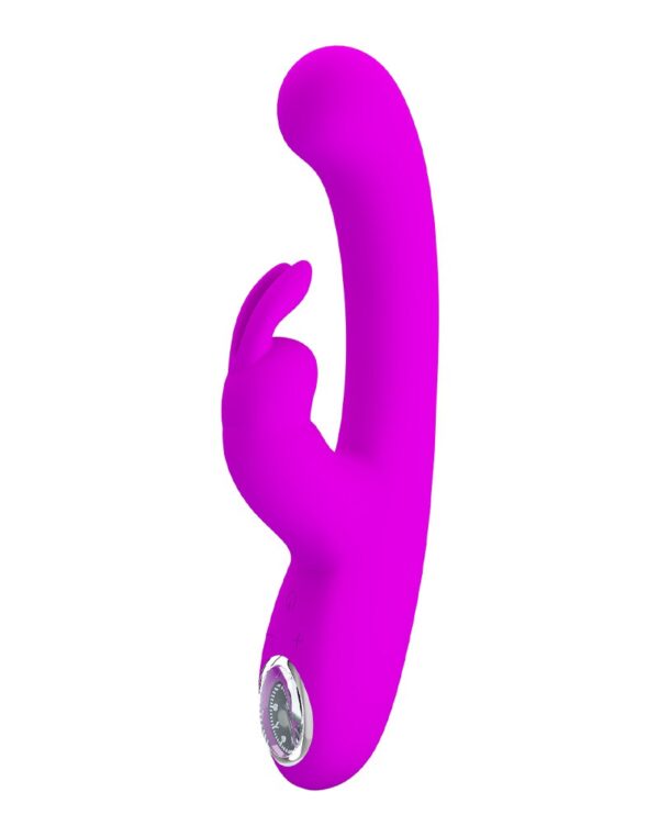 Pretty Love - Lamar - Rabbit Vibrator met Digitaal LED Display - Paars - Afbeelding 3