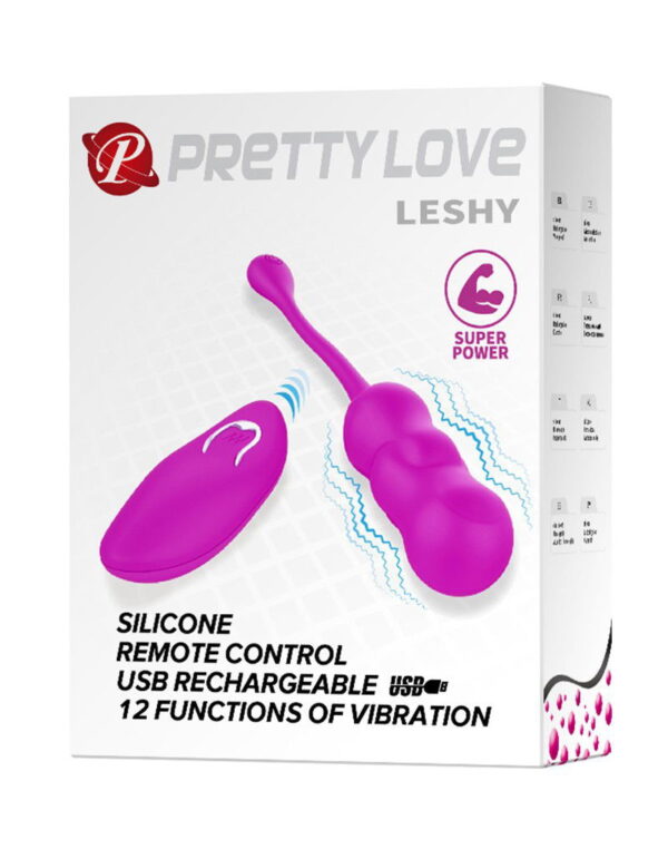 Pretty Love - Leshy - Vibrerend Ei met Afstandsbediening - Roze - Afbeelding 2