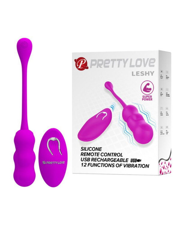 Pretty Love - Leshy - Vibrerend Ei met Afstandsbediening - Roze - Afbeelding 4