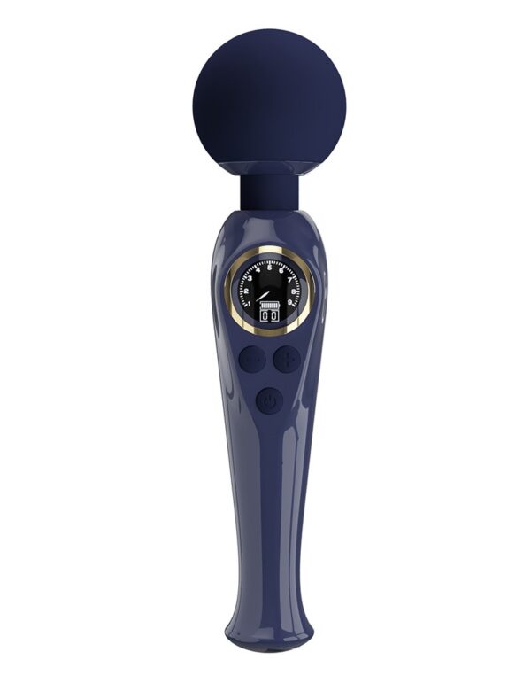 Pretty Love - Skyler - Wand Vibrator met Digitaal LED Display - Donkerblauw