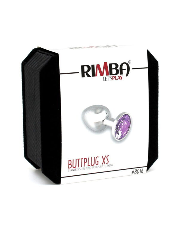 Rimba - Buttplug XS met kristal (unisex) - Afbeelding 3