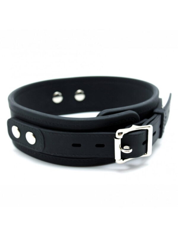 Rimba - Halsband 5 cm breed met hondenketting, verstelbaar met gesp. - Afbeelding 3