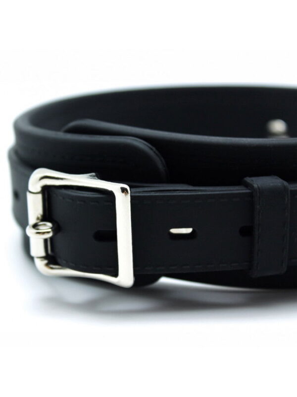 Rimba - Halsband 5 cm breed met hondenketting, verstelbaar met gesp. - Afbeelding 5