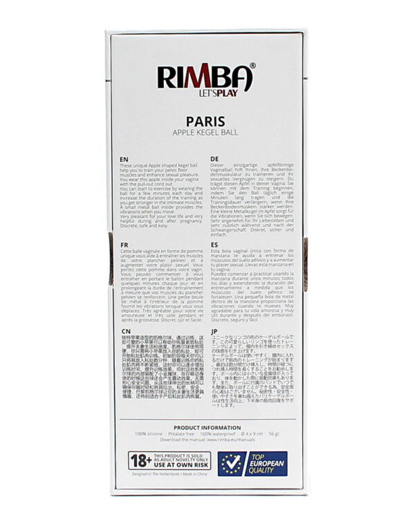 Rimba Toys - Paris - Appelvormige Kegelbal - Zwart - Afbeelding 6