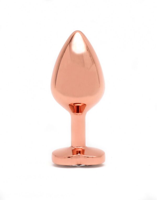 Rimba Toys - Pisa - Heart Shaped Butt Plug - Rosé Goud - Afbeelding 4