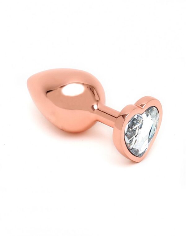 Rimba Toys - Pisa - Heart Shaped Butt Plug - Rosé Goud