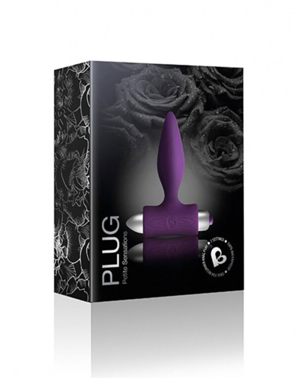 Rocks-Off - Petite Sensations Plug - Anale Vibrator - Paars - Afbeelding 2