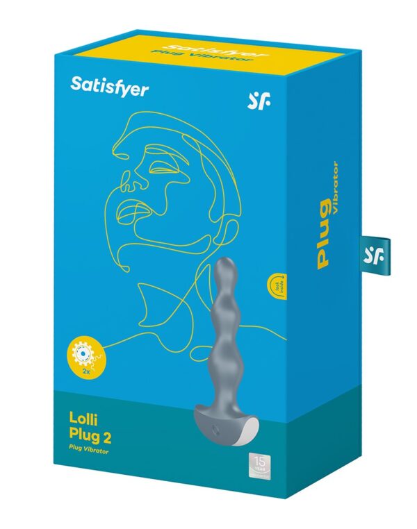 Satisfyer - Lolli Plug 2 - Vibrerende Anale Plug - Grijs - Afbeelding 2