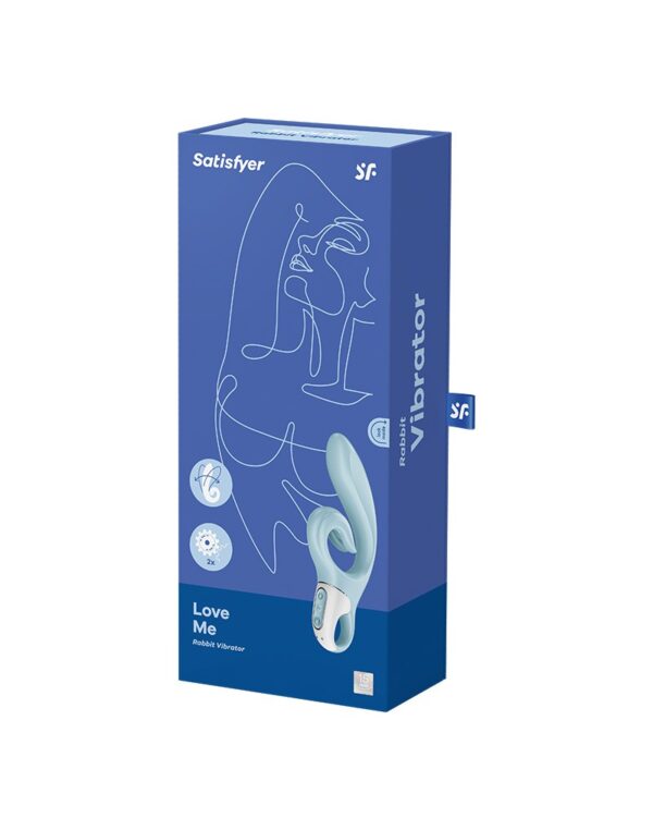 Satisfyer - Love Me - Rabbit Vibrator - Lichtblauw - Afbeelding 2