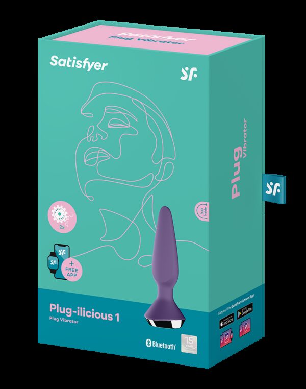 Satisfyer - Plug-ilicious 1 - Vibrerende Anale Plug - Paars - Afbeelding 2