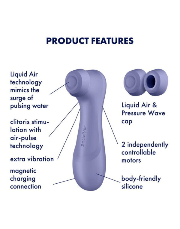 Satisfyer - Pro 2 Generation 3 - Luchtdruk Vibrator - Lila - Afbeelding 4