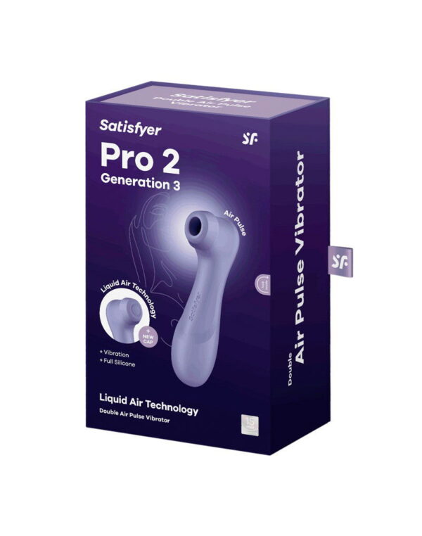 Satisfyer - Pro 2 Generation 3 - Luchtdruk Vibrator - Lila - Afbeelding 2