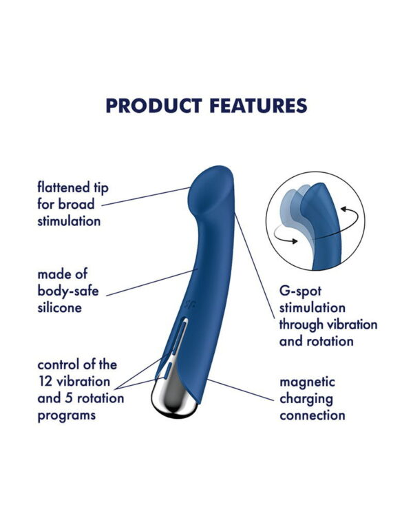 Satisfyer - Spinning G-Spot 1 - G-Spot Vibrator - Blauw - Afbeelding 7