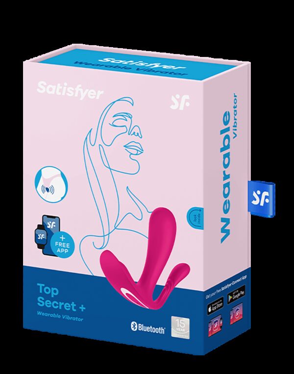 Satisfyer - Top Secret+ - Draagbare vibrator met anale stimulator - Roze - Afbeelding 2