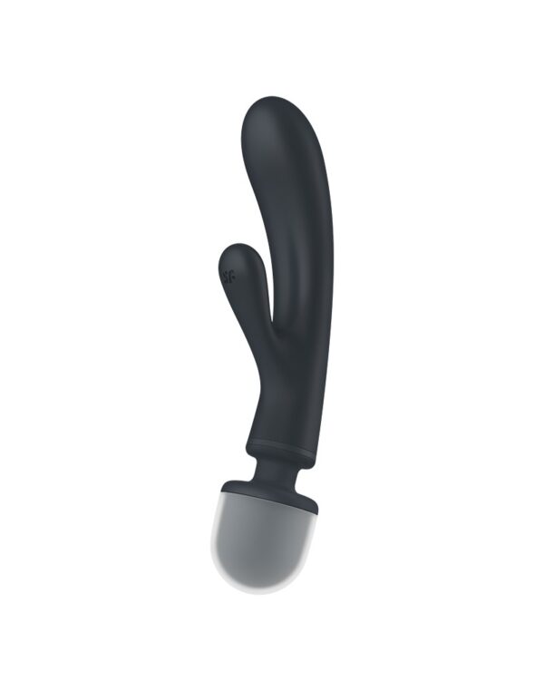 Satisfyer - Triple Lover - 2-in-1 Wand and Rabbit Vibrator - Grey - Afbeelding 7