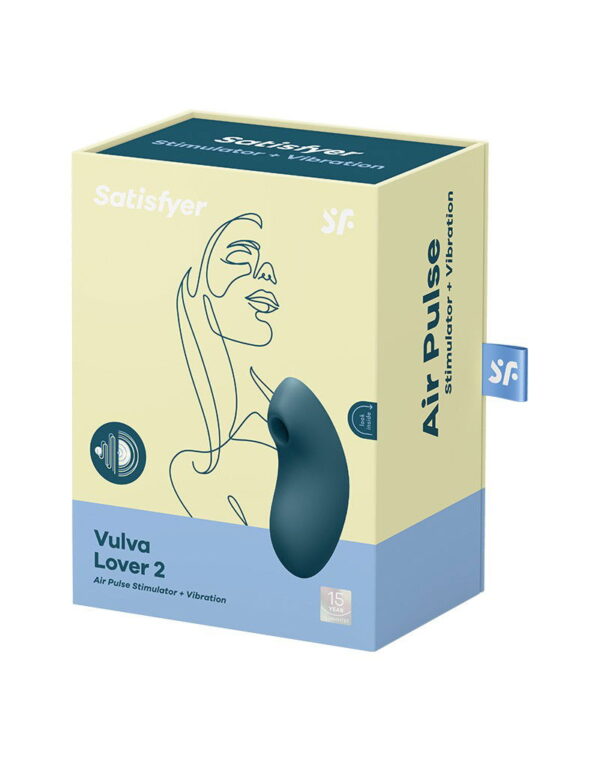 Satisfyer - Vulva Lover 2 - Luchtdruk Vibrator - Blauw - Afbeelding 2