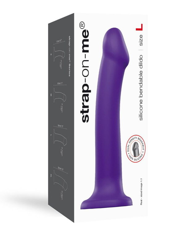 Strap-On-Me Dual Density Dildo Purple L - Afbeelding 2