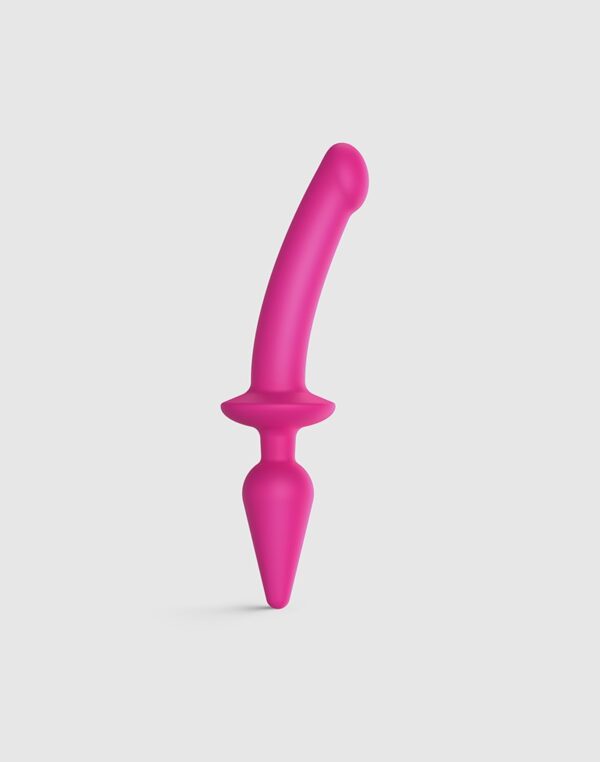 Strap-On-Me - Semi-Realistische Switch Plug-In - 2-in-1 Dildo & Butt Plug Maat L - Roze