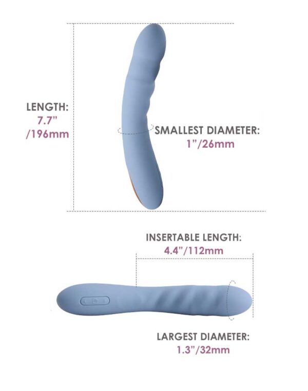 SVAKOM - Ava Neo - Thrusting Vibrator - Blauw - Afbeelding 11