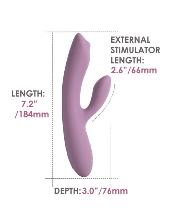 SVAKOM - Trysta Neo - Interactive Rabbit Vibrator with G-Spot Ball - Pink - Afbeelding 12