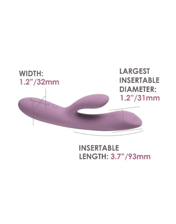 SVAKOM - Trysta Neo - Interactive Rabbit Vibrator with G-Spot Ball - Pink - Afbeelding 13