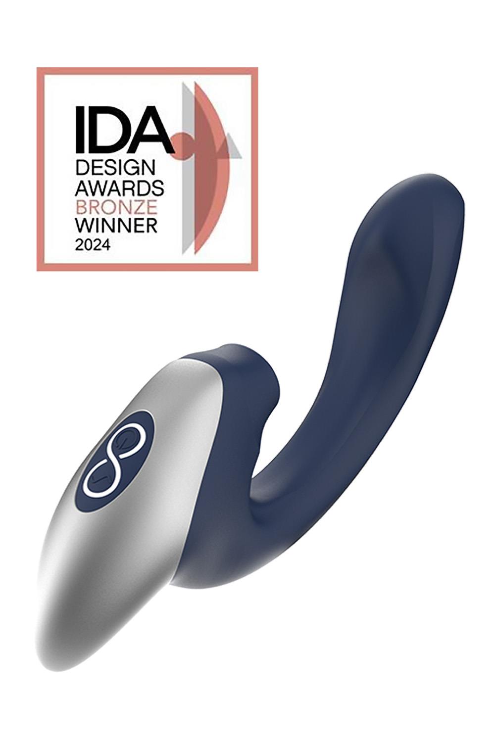 NMC SILICONE RECHARGEABLE VIBRATOR BLUE - Afbeelding 3