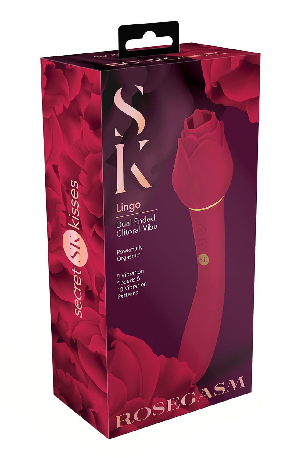 SECRET KISSES ROSEGASM LINGO DUAL VIBE