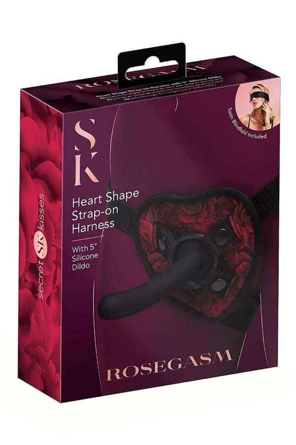 SECRET KISSES ROSEGASM STRAP-ON HARNESS WITH G-SPOT DILDO