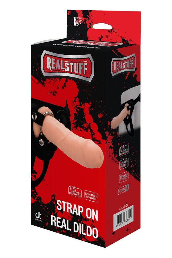 REALSTUFF STRAP ON REAL DILDO