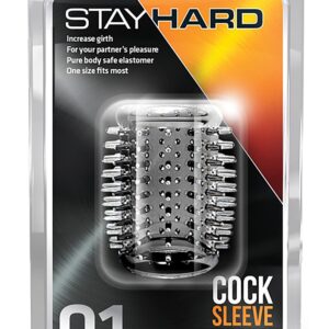 STAY HARD COCK SLEEVE 01 CLEAR