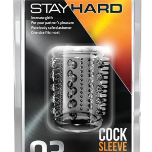 STAY HARD COCK SLEEVE 03 CLEAR